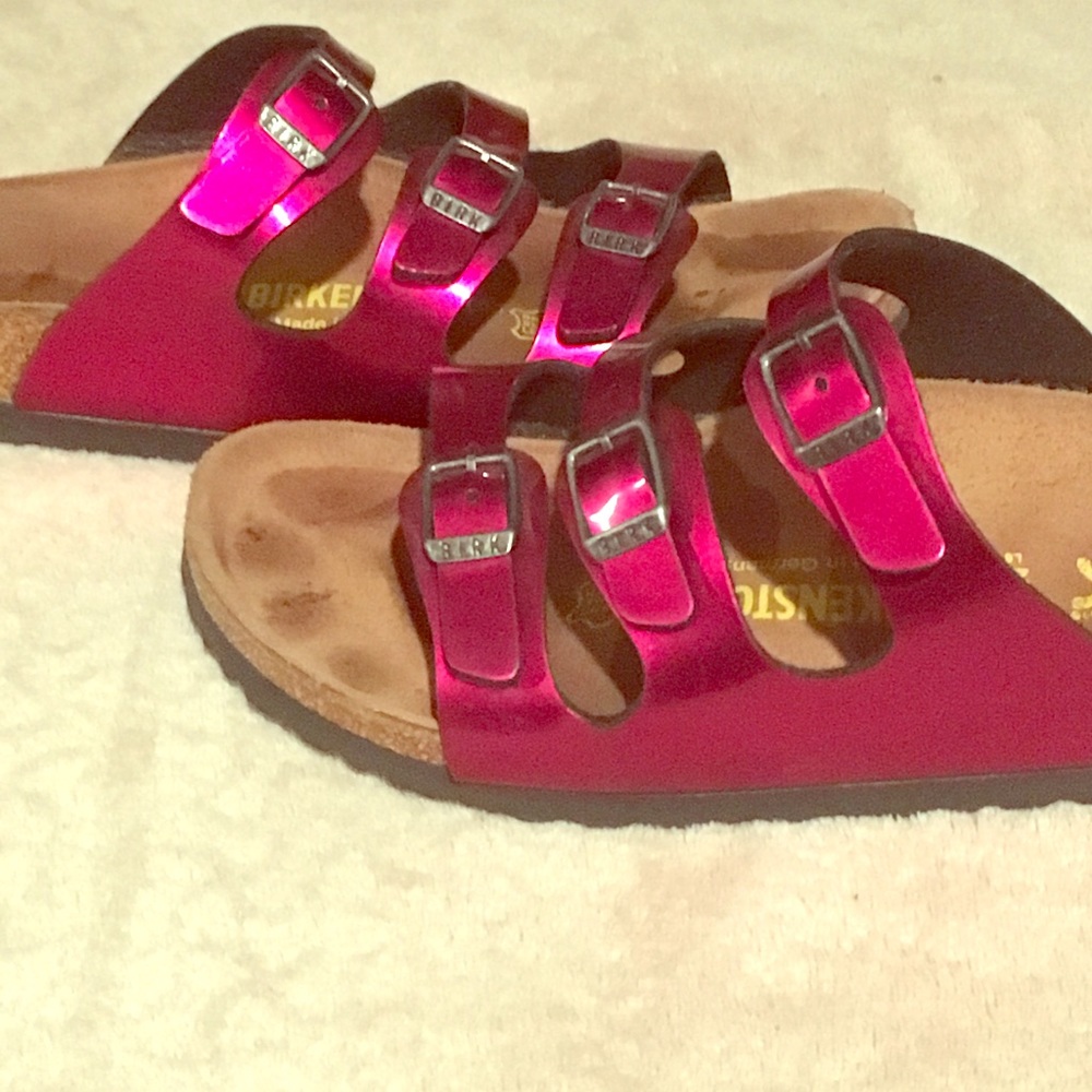 Birkenstock Hot Pink Florida size 37 - Picture 1 of 7